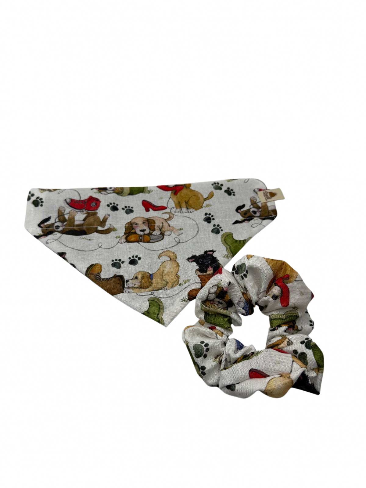 Puppy Love Bandana & Scrunchie Set