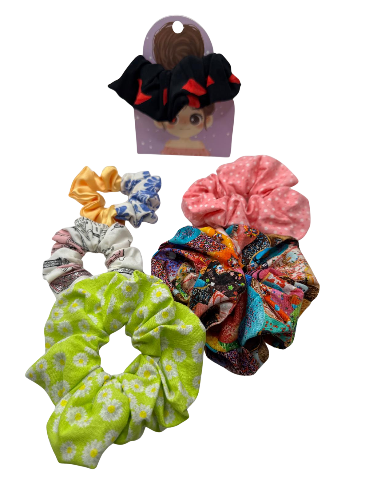 Mix &amp; Match Scrunchie Bundle – Set of 6 (Paid 5 Get 1)