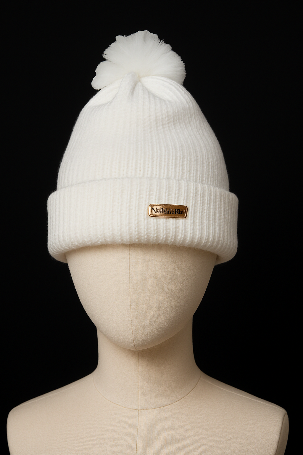 Cozy Handmade White Knit Beanie