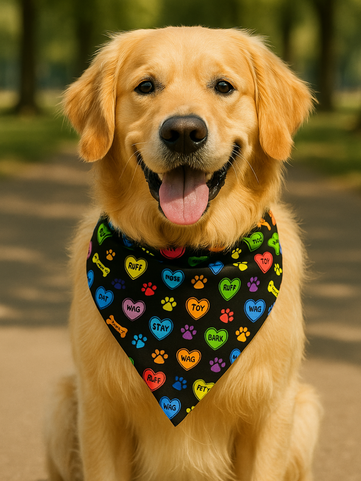 Puppy Love Reversible Dog Bandana 2 Pack