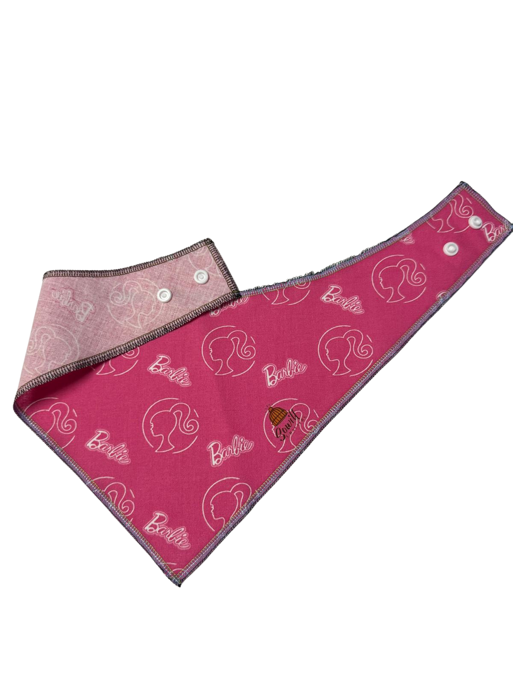 Barbie Pink Glam Dog Bandana – Snap-On Style