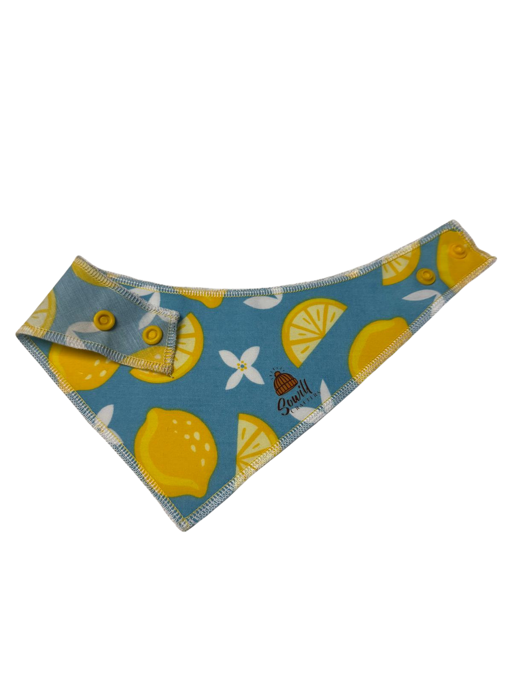 Fresh Lemon Breeze Dog Bandana – Snap-On Style
