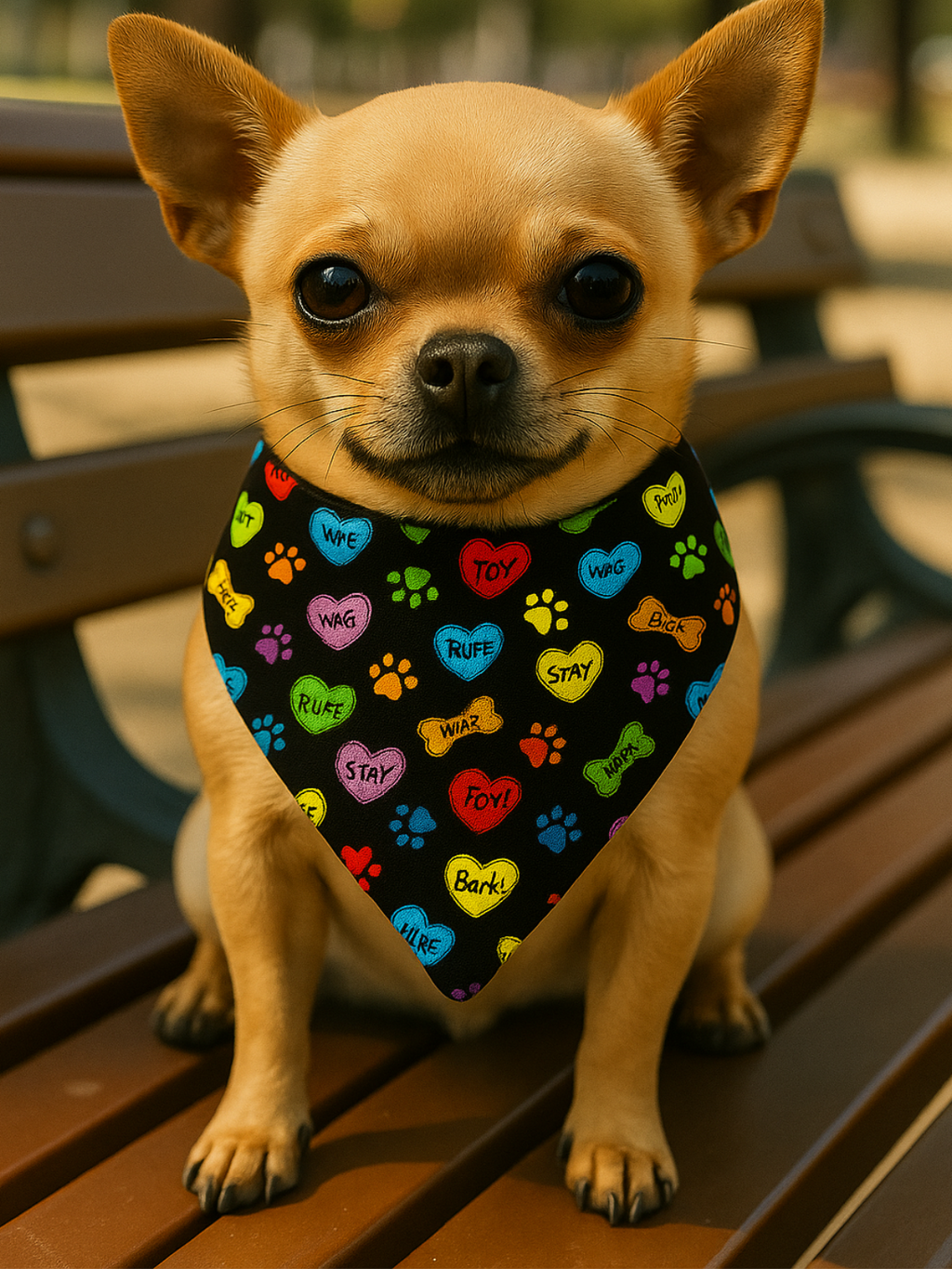 Puppy Love Reversible Dog Bandana 2 Pack