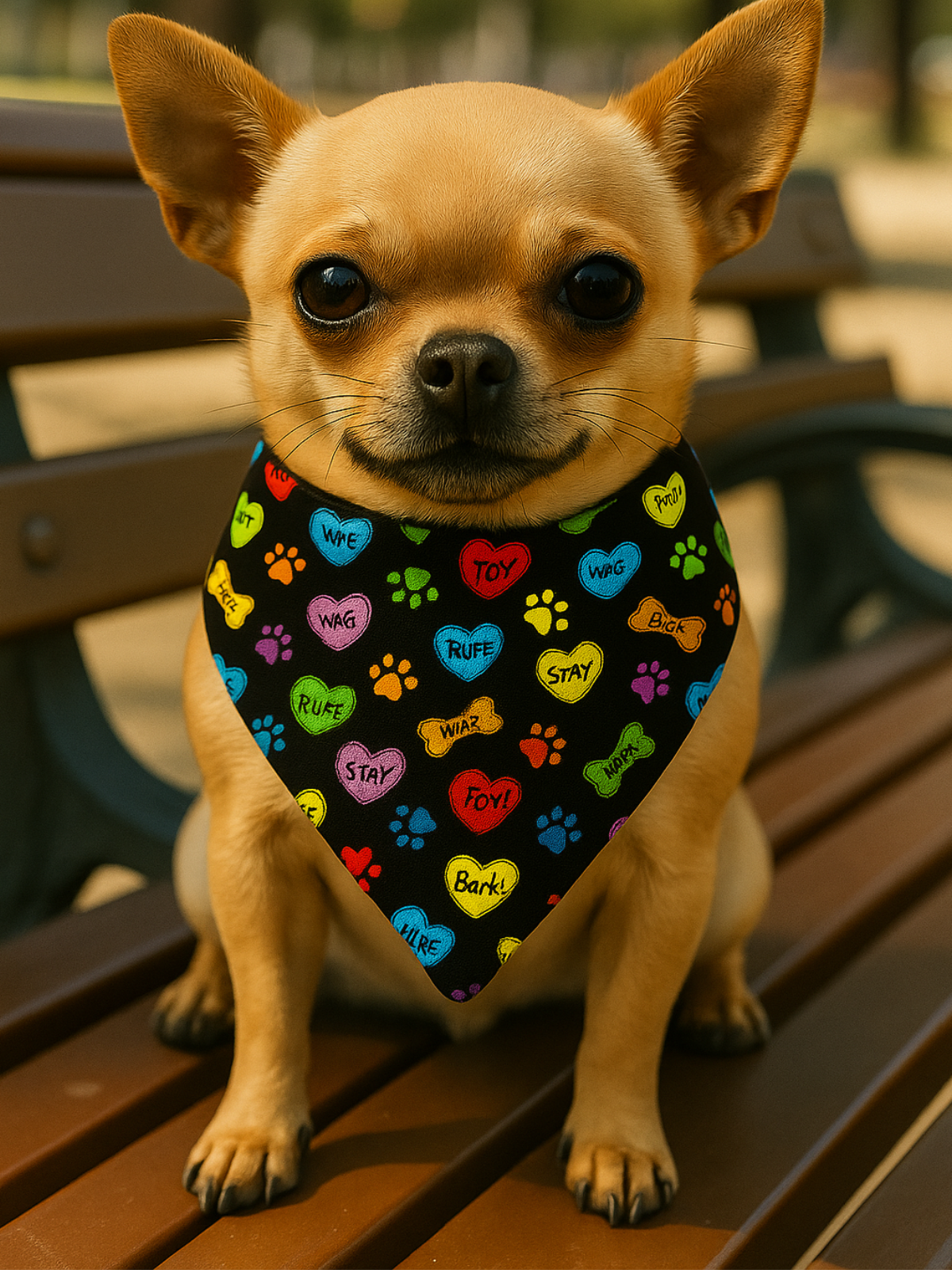 Puppy Love Reversible Dog Bandana 2 Pack