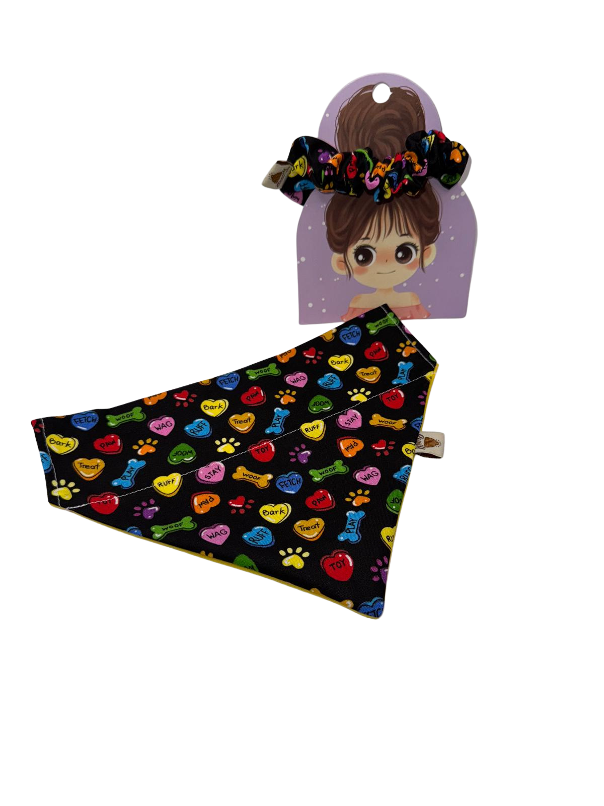 Puppy Pop Bandana &amp; Scrunchie Set