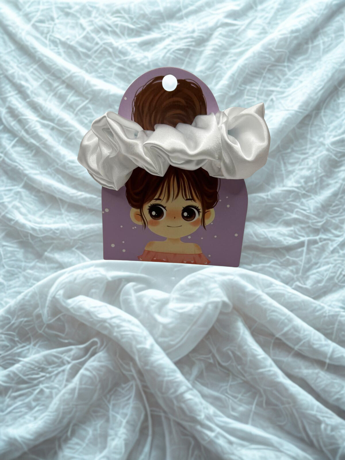 Scrunchie - White Satin