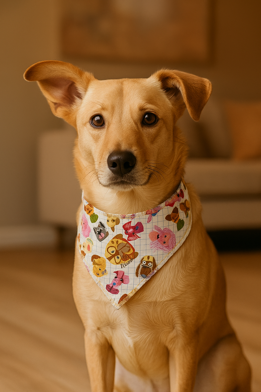 Playful Paws Multicolor Dog Bandana