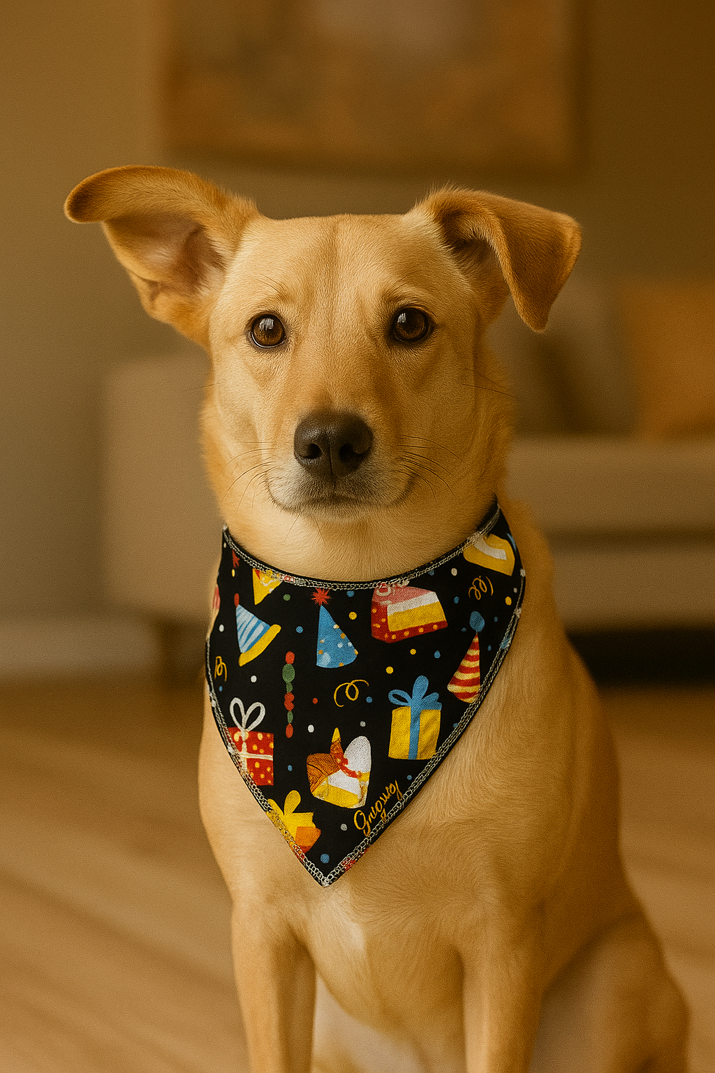 Party Celebration Dog Bandana – Snap-On Style