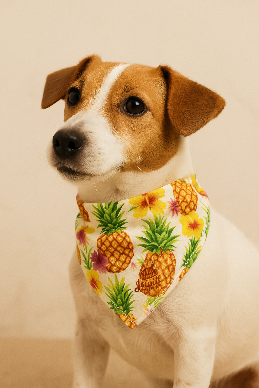 Tropical Pineapple Bandana Single Button
