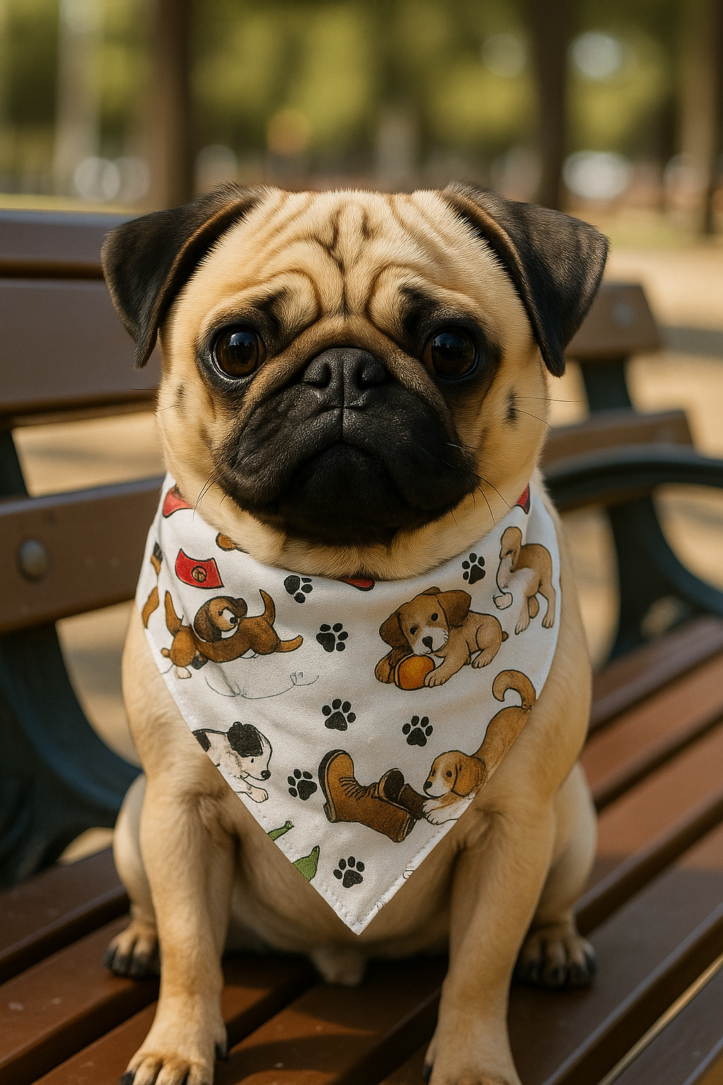 Puppy Love Bandana & Scrunchie Set