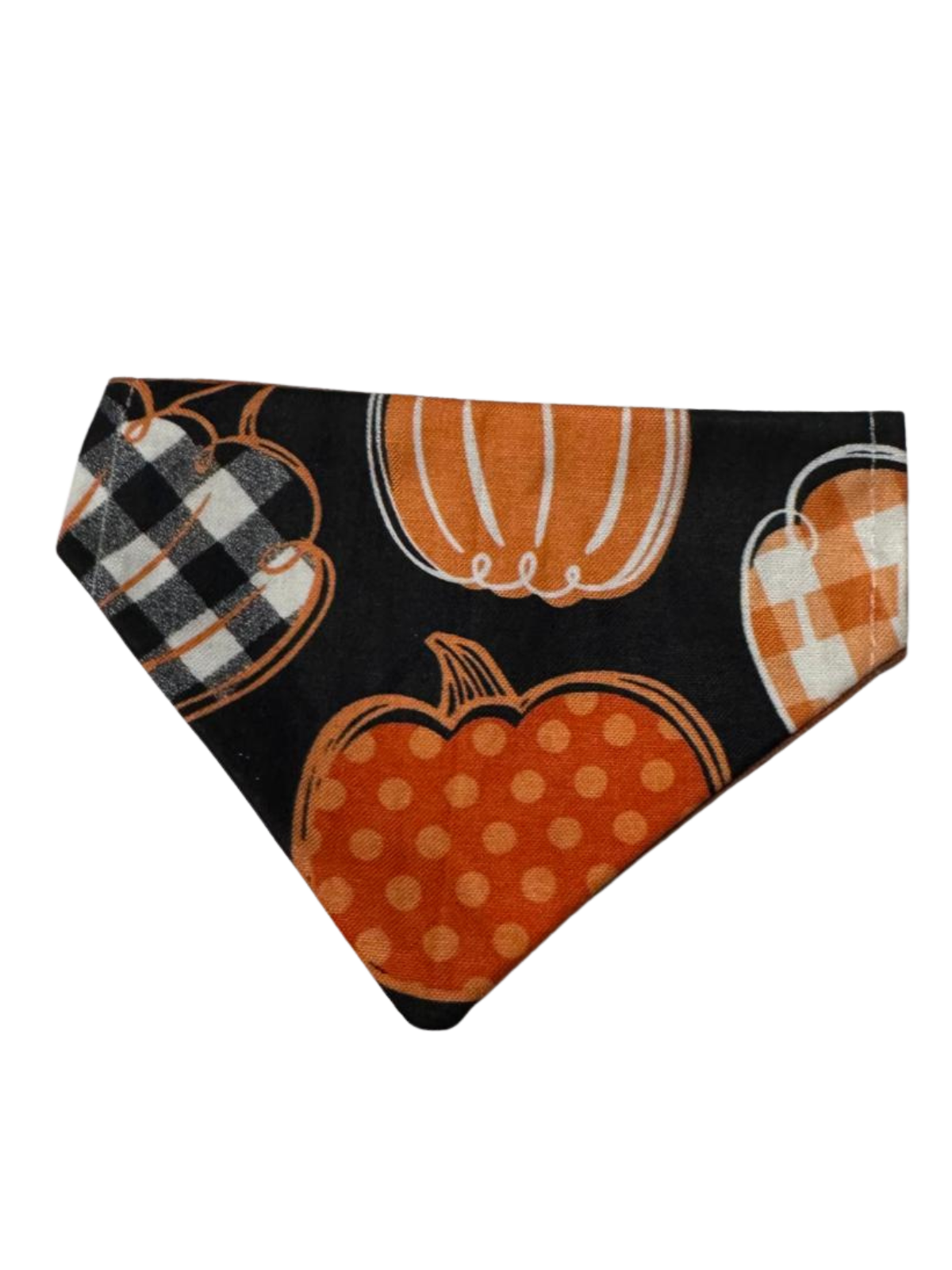 Plaid Pumpkins Cat Bandana