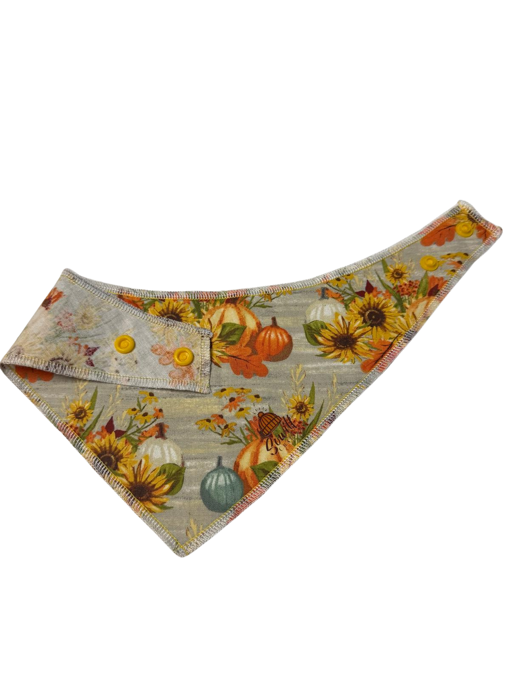 Autumn Harvest Floral Dog Bandana – Snap-On Style